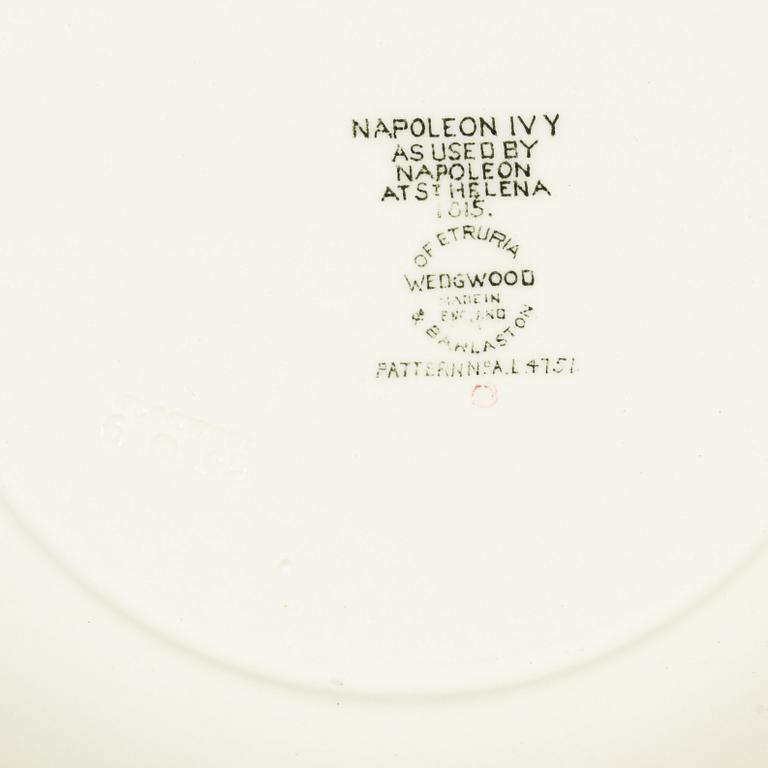 A 60-piece dinner and coffee service, 'Napoleon Ivy', Wedgwood, England.