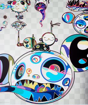 Takashi Murakami, "Another Dimension Brushing Against Your Hand" & "Hands Clasped".