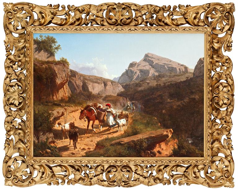Andreas Markò, Italienskt landskap med herdefamilj.