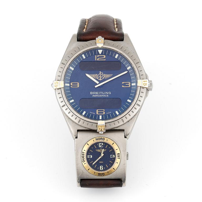 ARMBANDSUR, Breitling, 'Aerospace', ca 1991.