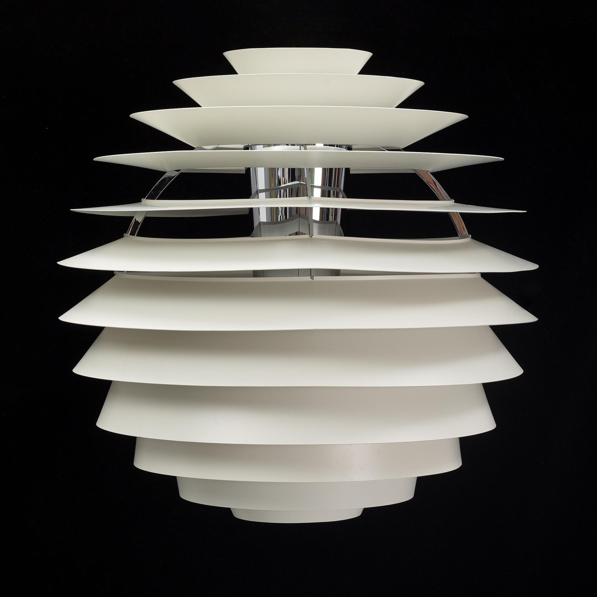 Poul Henningsen, a 'PH Globe/Louvre' pendant light, Louis Poulsen, Denmark.
