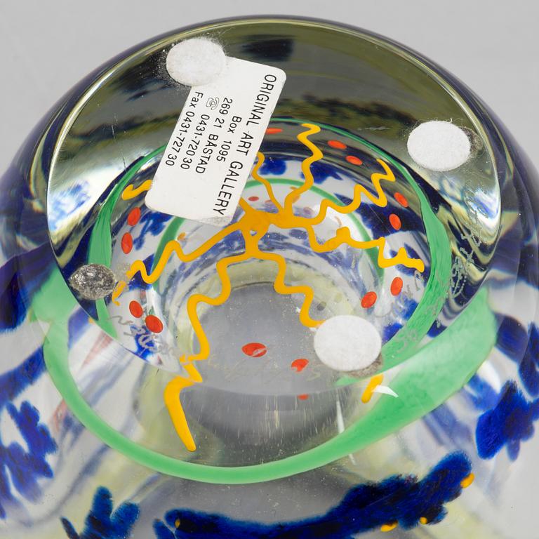 Carlos Pebaqué, unik vas, glas, Sjöhyttan 1995.