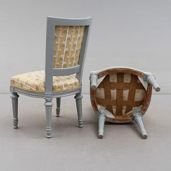 STOLAR, 1 par, gustavianska, 1700-talets slut.