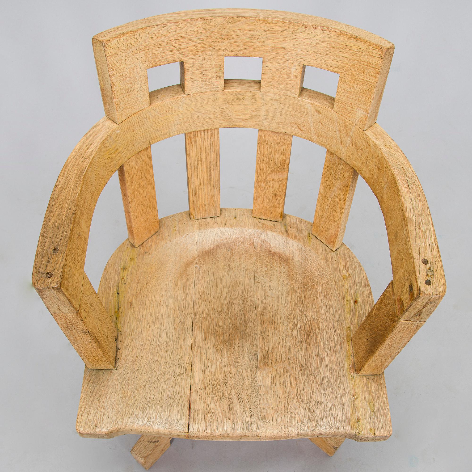 Skrivbordsstol, omkring 1900.