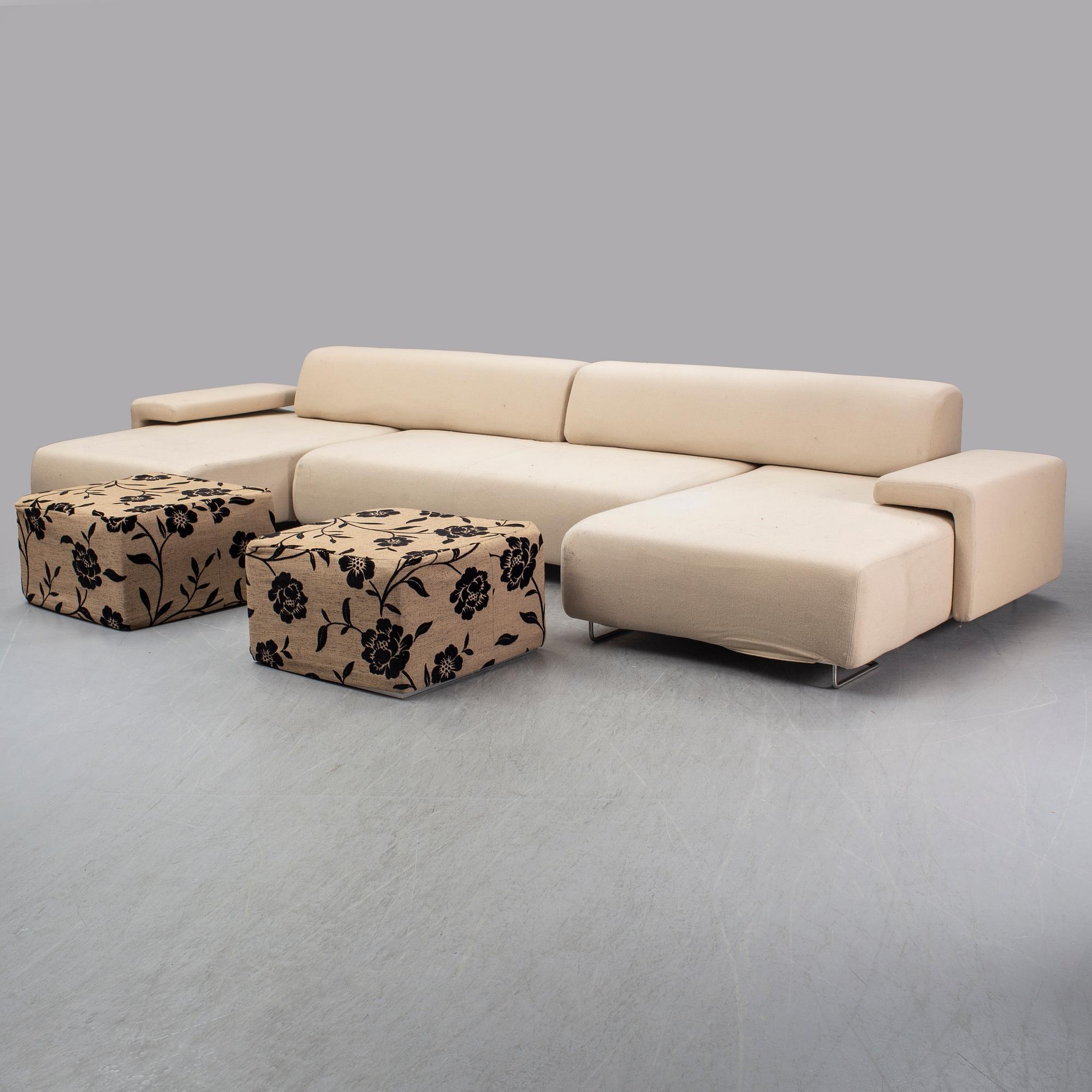a 'Lowland' sofa by Patricia Urquiola for Moroso, Italy.