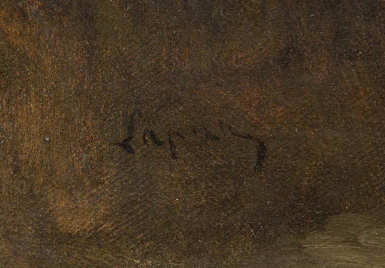 French school, 19th century, Coastal landscape, Brittany.