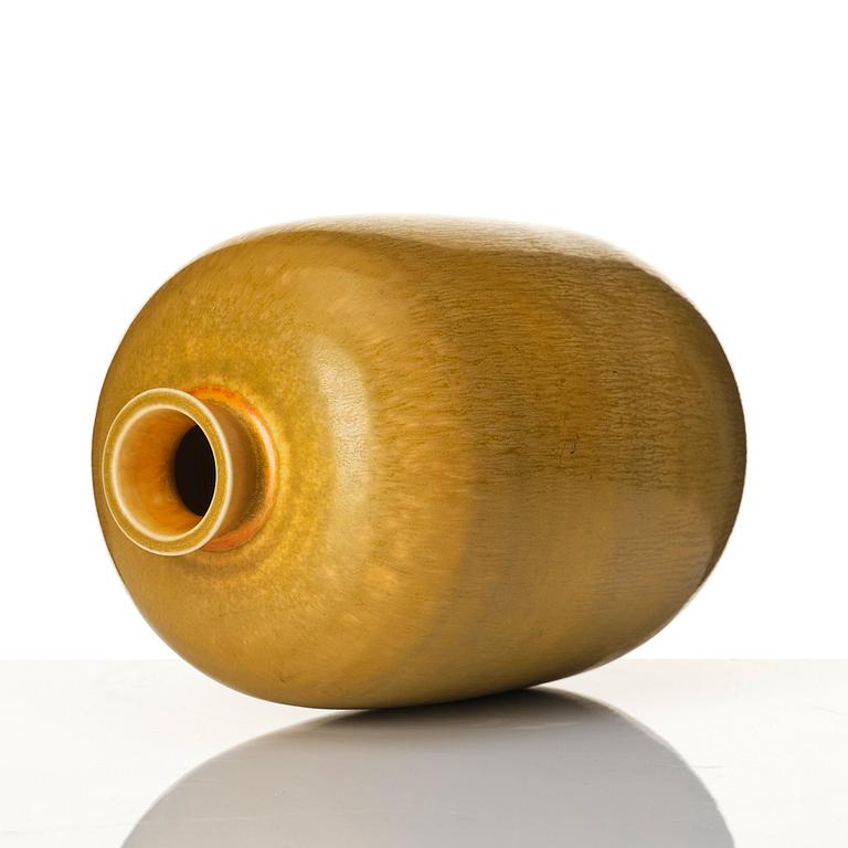 Berndt Friberg, two stoneware vases, Gustavsberg studio, Sweden 1952 and 1975.