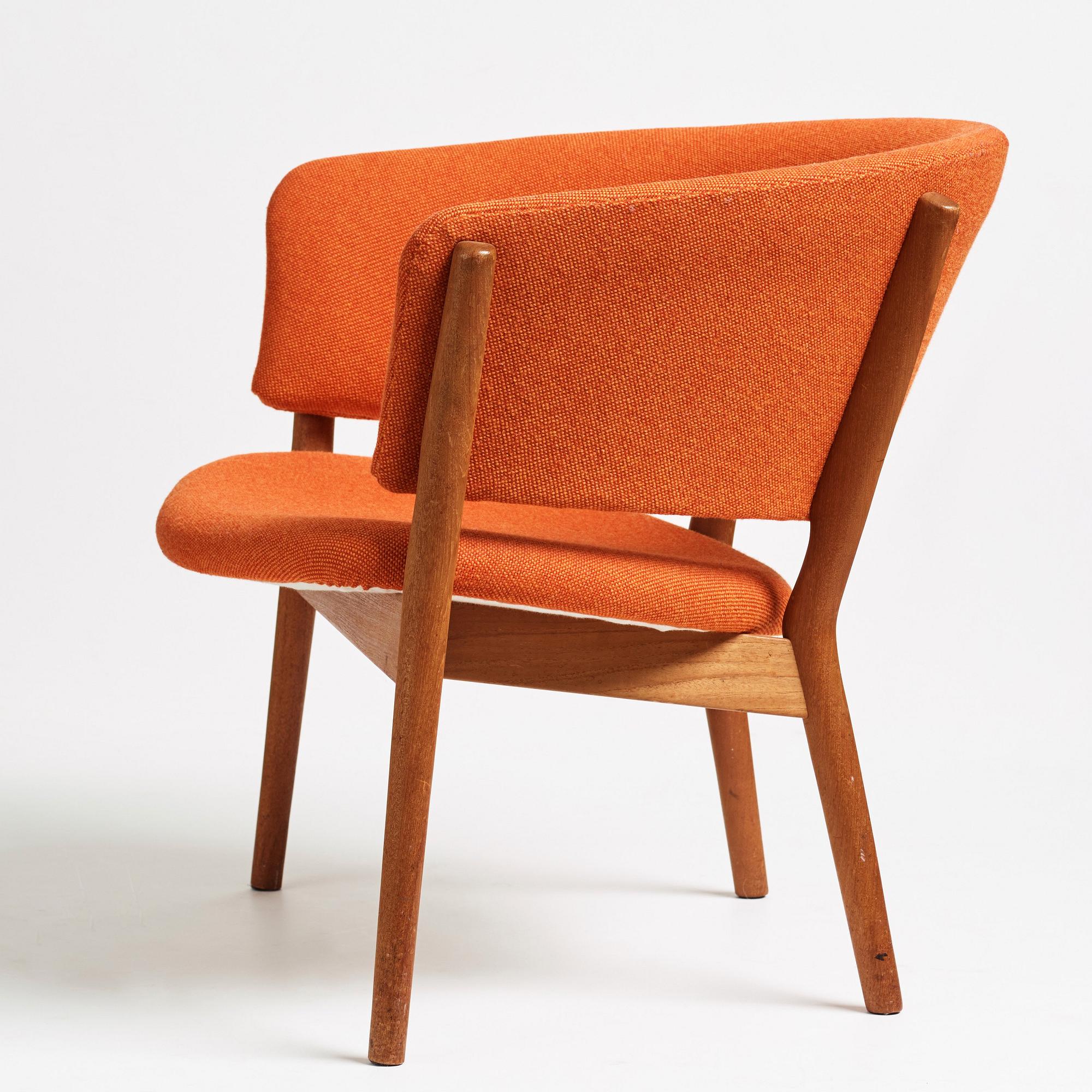 Nanna Ditzel, fåtölj, Søren Willadsen, Danmark, 1950-60-tal.