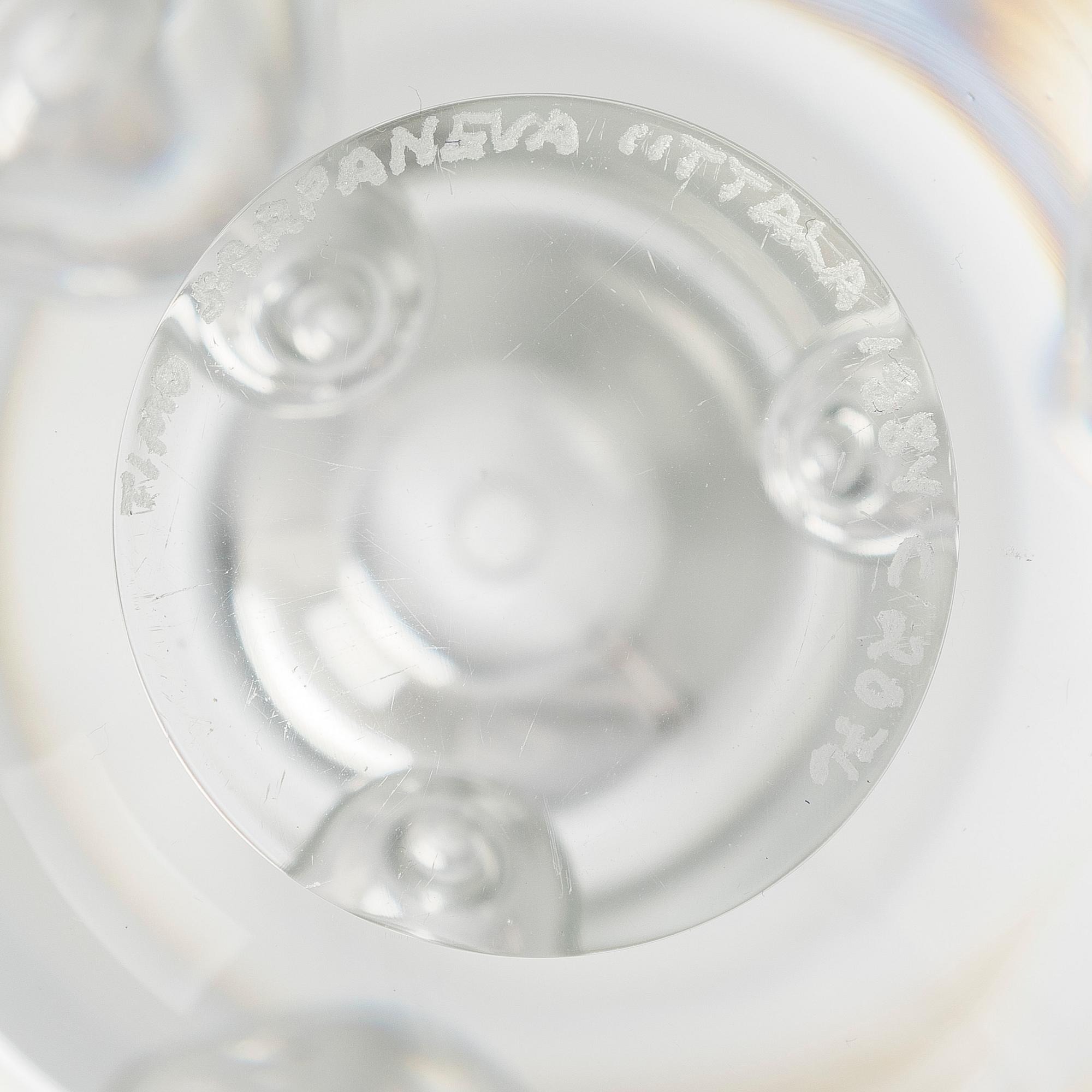 Timo Sarpaneva, glasskulptur, "Claritas", signerad Timo Sarpaneva Iittala 1984 C2076.