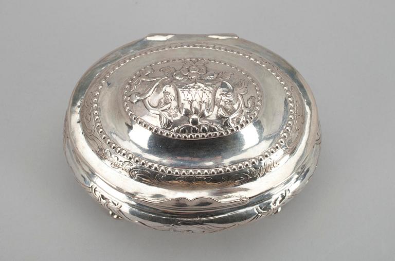 SOCKERSKRIN, silver, Stephan Sawljew, Moskva 1787, Ryssland. Tot. vikt ca 306 gr.