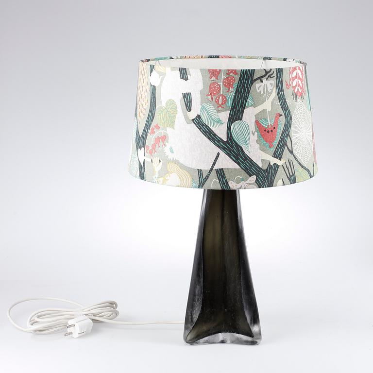 BORDSLAMPA, glas, Carl Fagerlund, Orrefors, 1900-talets andra hälft.