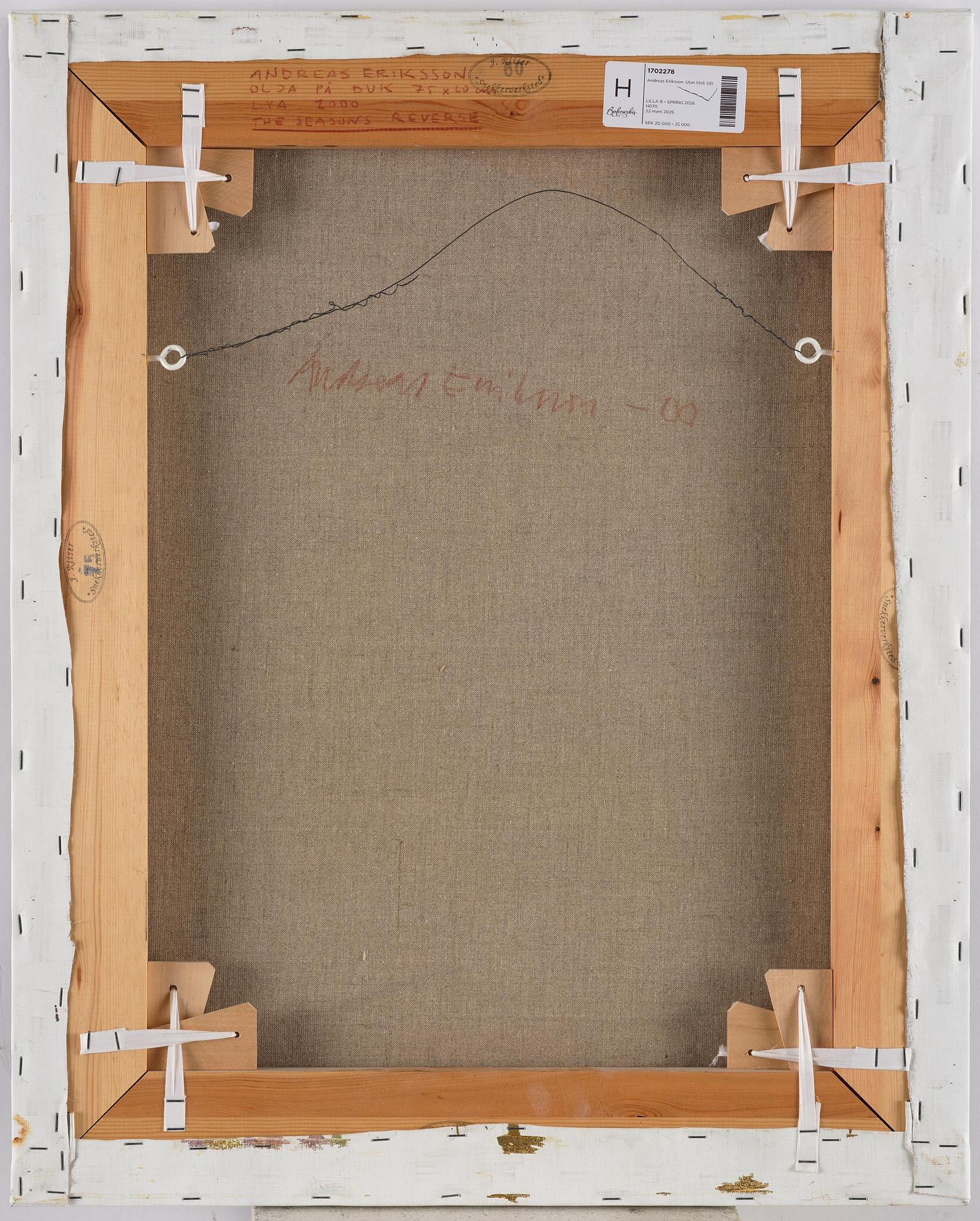 Andreas Eriksson, "The seasons reverse".