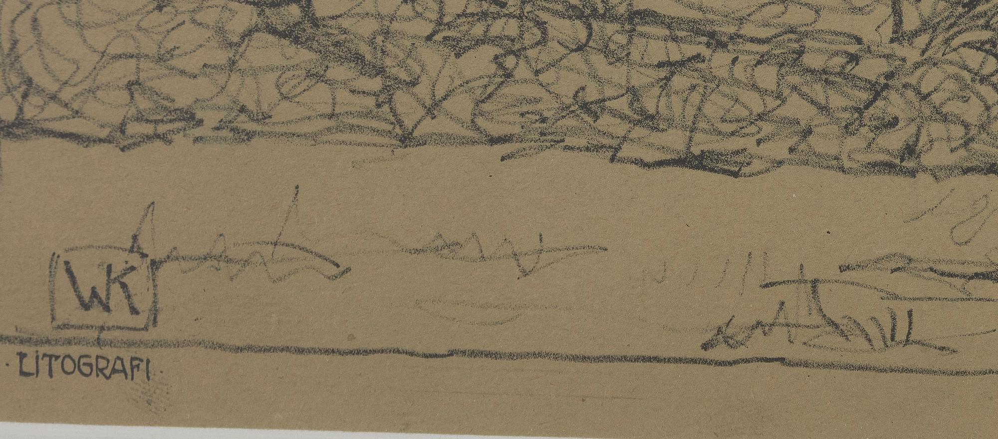 Wilhelm Kåge, Winter Landscape and Building.