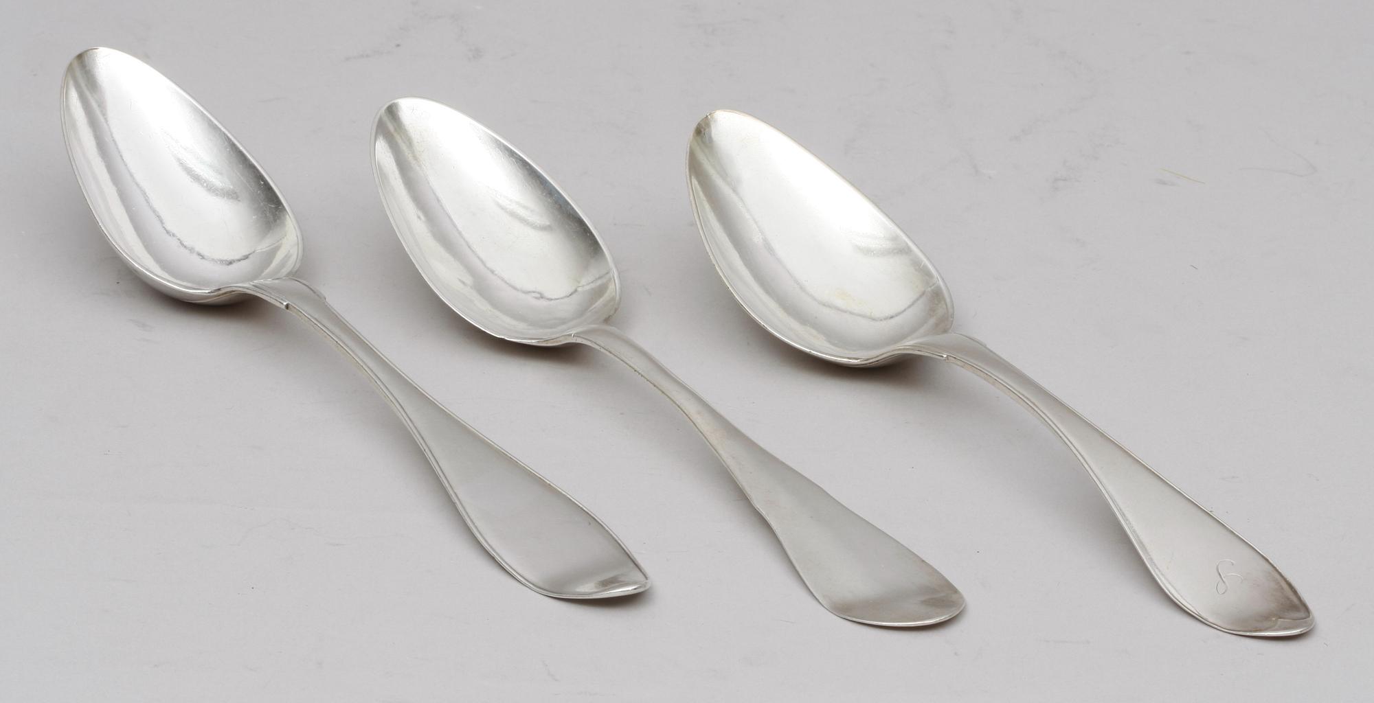 SKEDAR, 3 st. Silver. 1800-tal.
