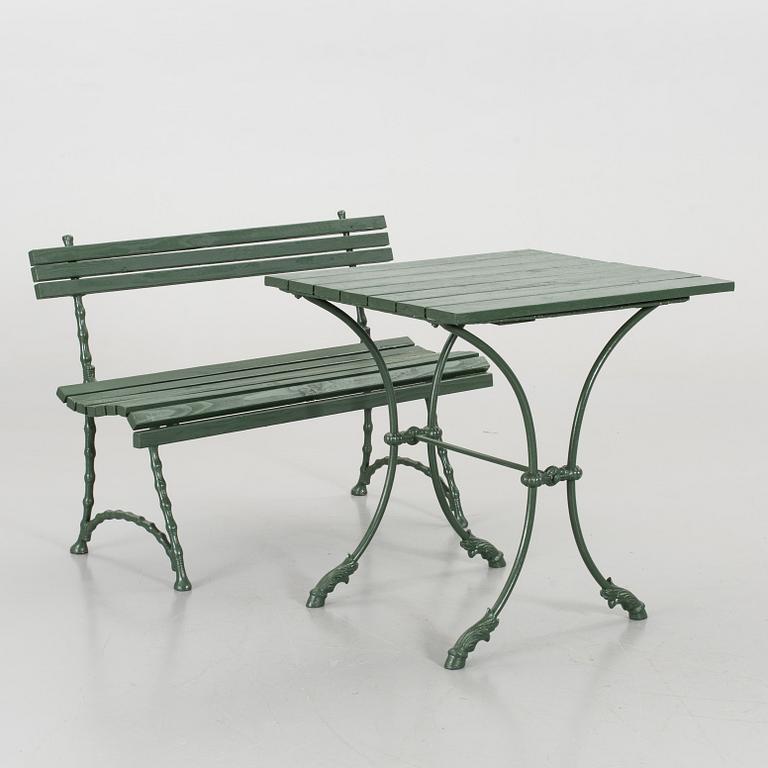 TRÄDGÅRDSMÖBLER, 2 delar, 1900-tal,