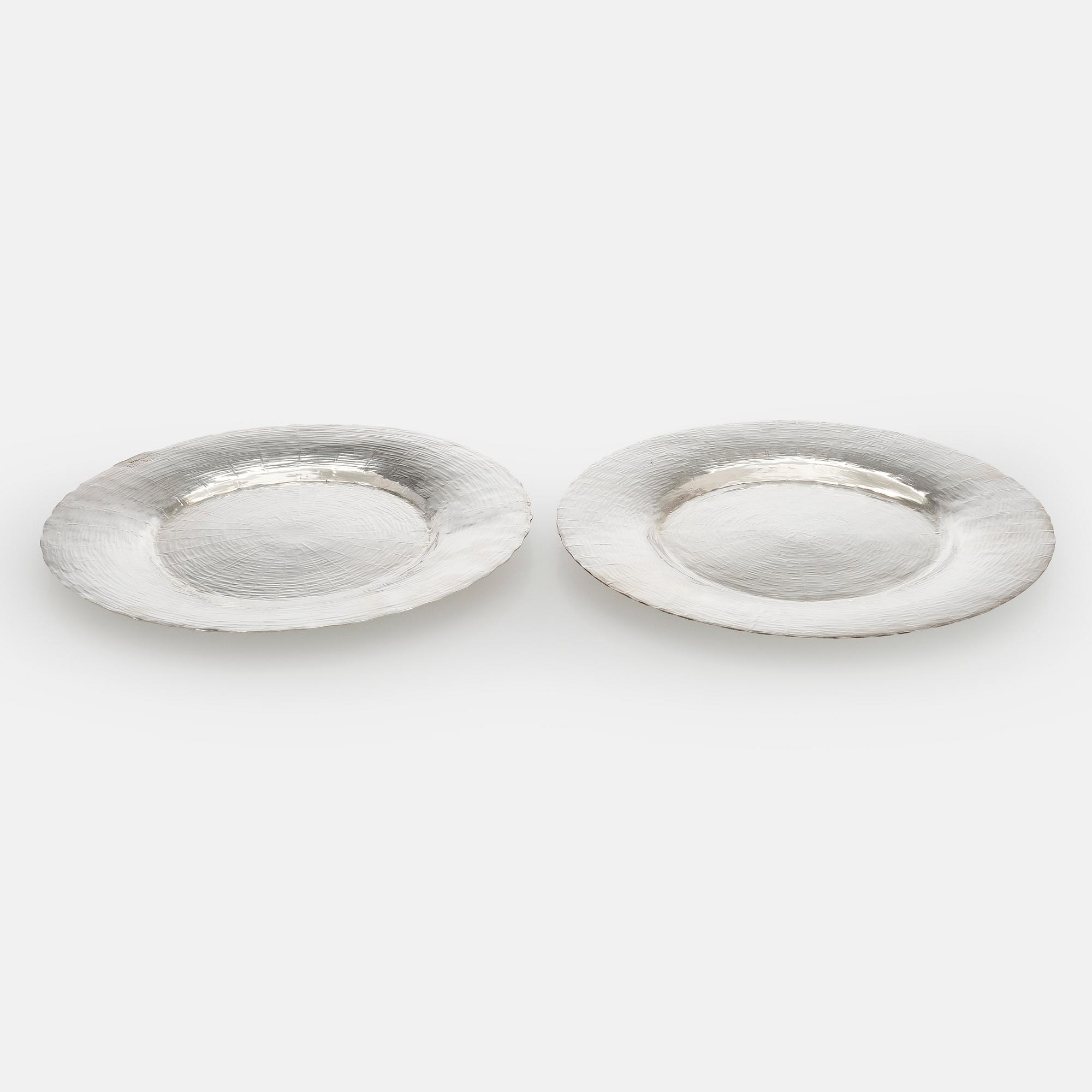 Tapio Wirkkala, Fat, 2 st, silver, TW 140, Kultakeskus, Tavastehus 1975 och 1979.