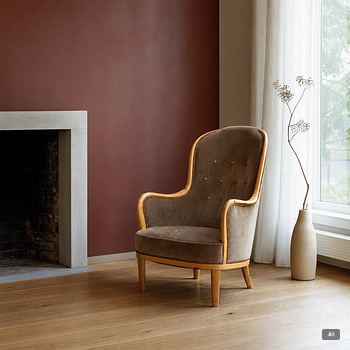 Carl Malmsten, armchair, 'Advokaten', second half of the 20th century.