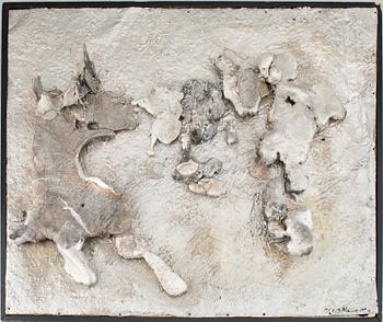Jan Naliwajko, sculpture/relief, metal, signed and dated 1977.