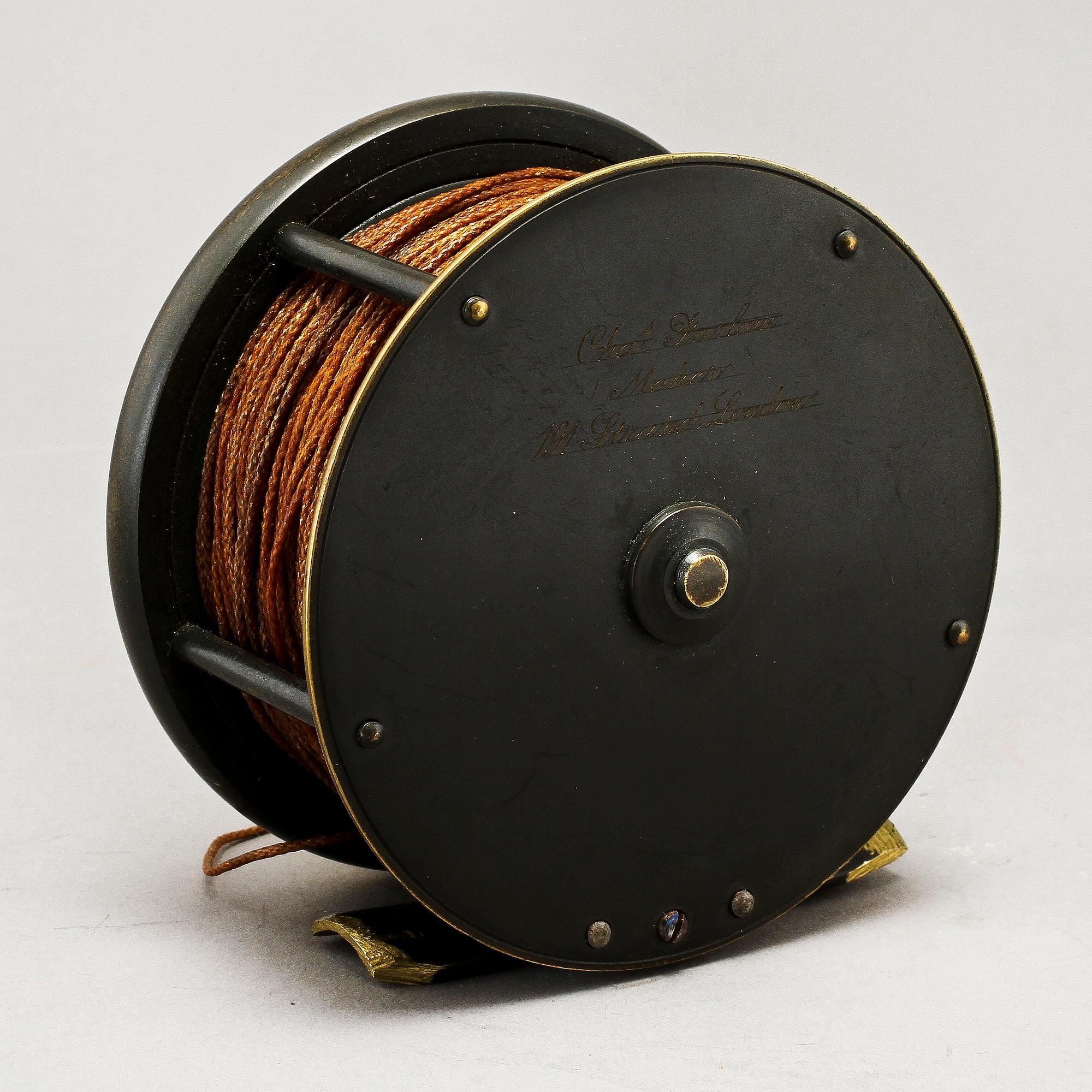 FLUGFISKERULLE, "Chas Parlour Maker, 191 Strand London", 1900-talets första kvartal.