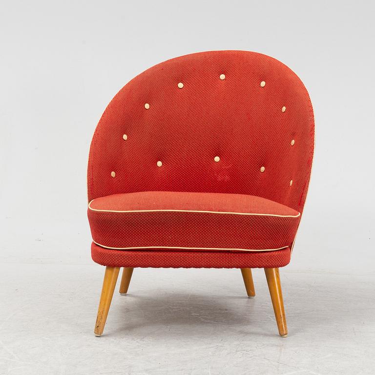 A Swedish Modern easy chair, 1940's/50's.