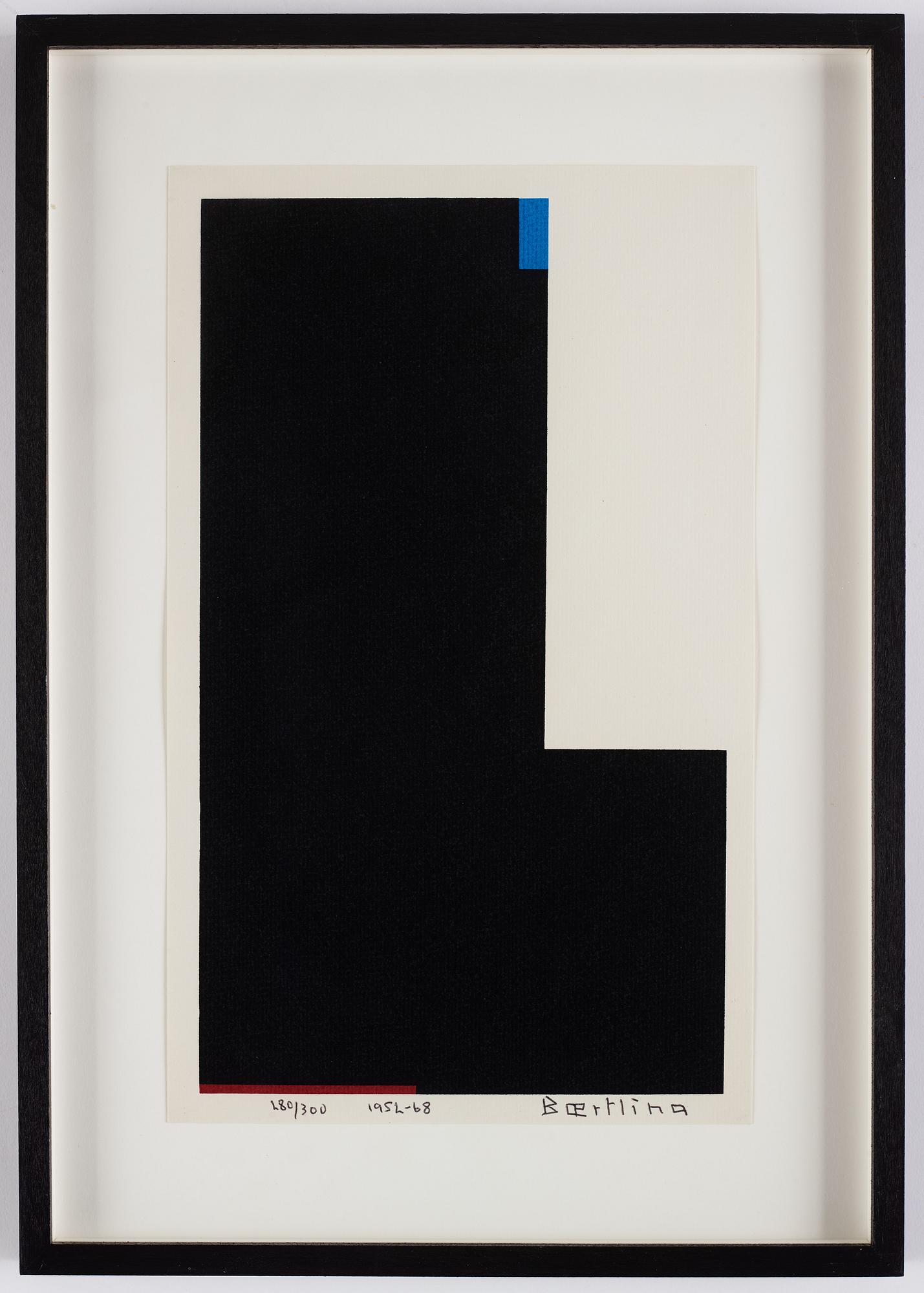 Olle Baertling, färgserigrafi, signerad 280/300.