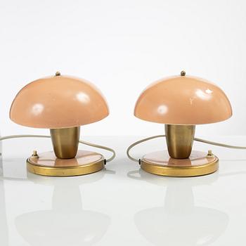 Cebe, bordslampor, ett par, modell "77290", Svalöv, 1930-tal.