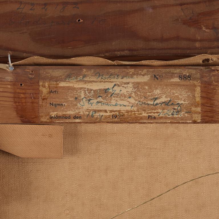 AXEL NILSSON, olja på duk, signerad och daterad -41.