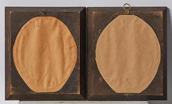 A pair of Sèvres biscuit plaques by Alexandre Brachard (1775-1843), dated 1812.