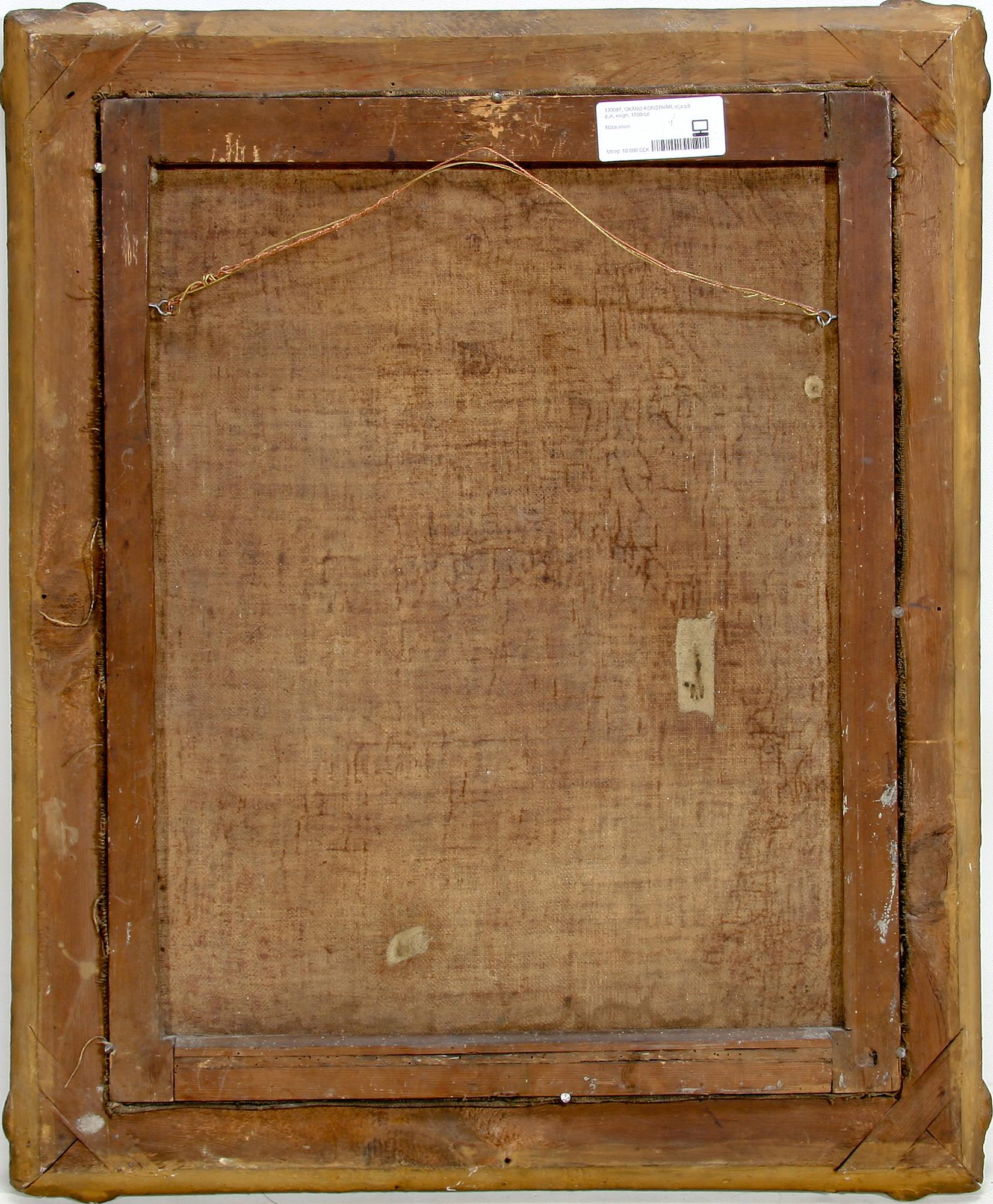 OKÄND KONSTNÄR, olja på duk, osign. 1700-tal.