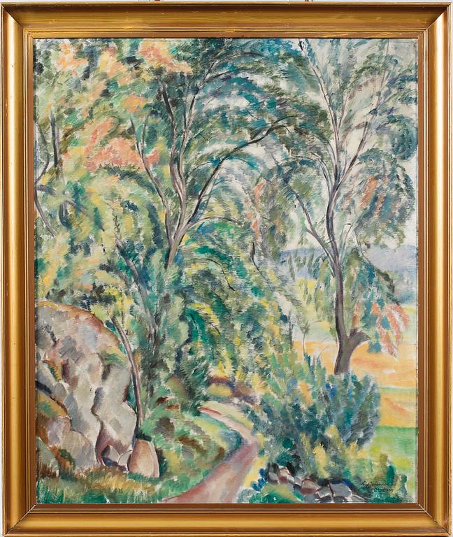 HELGE JOHANSSON, oil on canvas, signed and dated 1917.