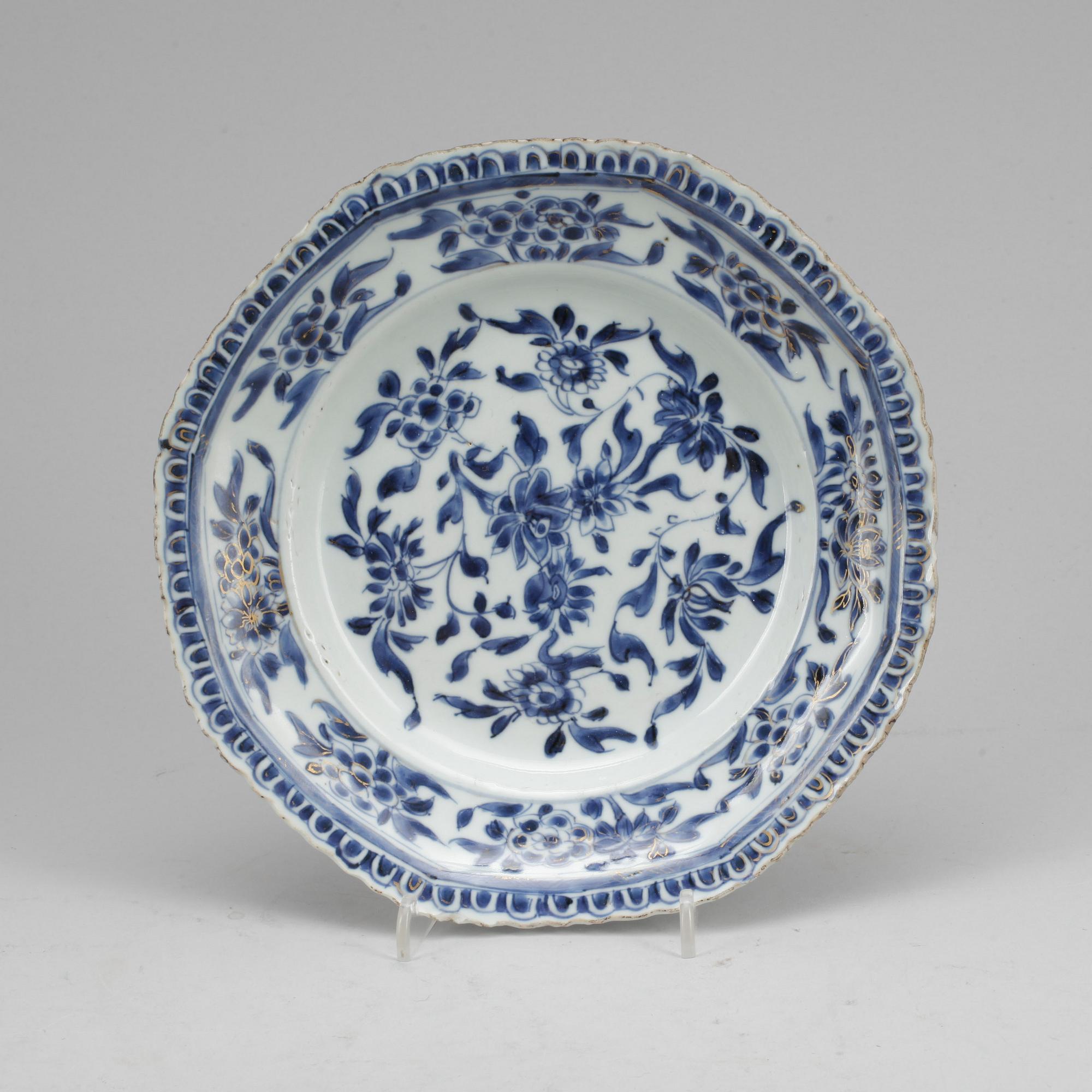 TALLRIKAR, 3 st, porslin, Kina, Kangxi, 1700-tal.