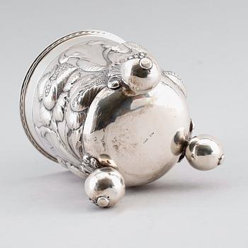 BÄGARE, silver 830, barockstil, möjligen Axel Salomonsen, Köpenhamn, 1900-talets mitt. Vikt ca 493 gram.