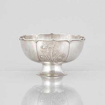 Skål, silver. Kina, tidigt 1900-tal.