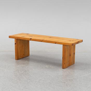 A pine bench or coffee table, 1970s.