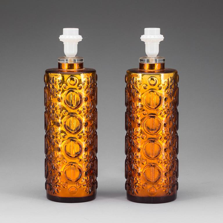 BORDSLAMPOR, ett par. 1960-tal.