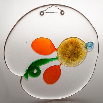 OIVA TOIKKA, KONSTGLAS / BREVPRESS, signerad och numrerad Oiva Toikka Nuutajärvi Notsjö 51/2000  och GLASDEKORATION.