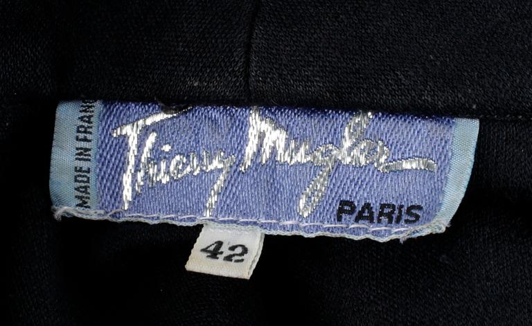 A wrap dress by Thierry Mugler.