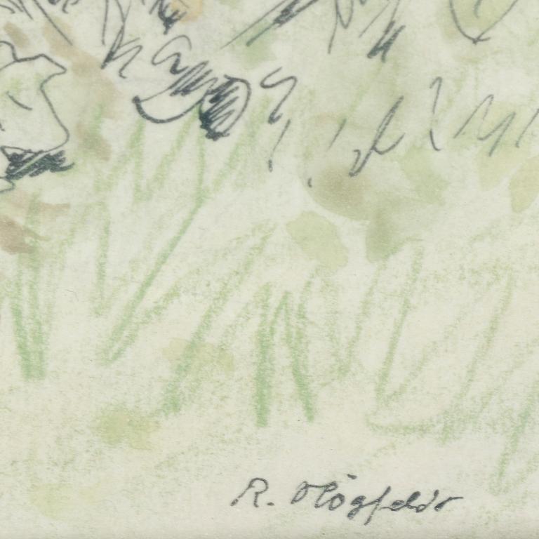 ROBERT HÖGFELDT, watercolour, signed.