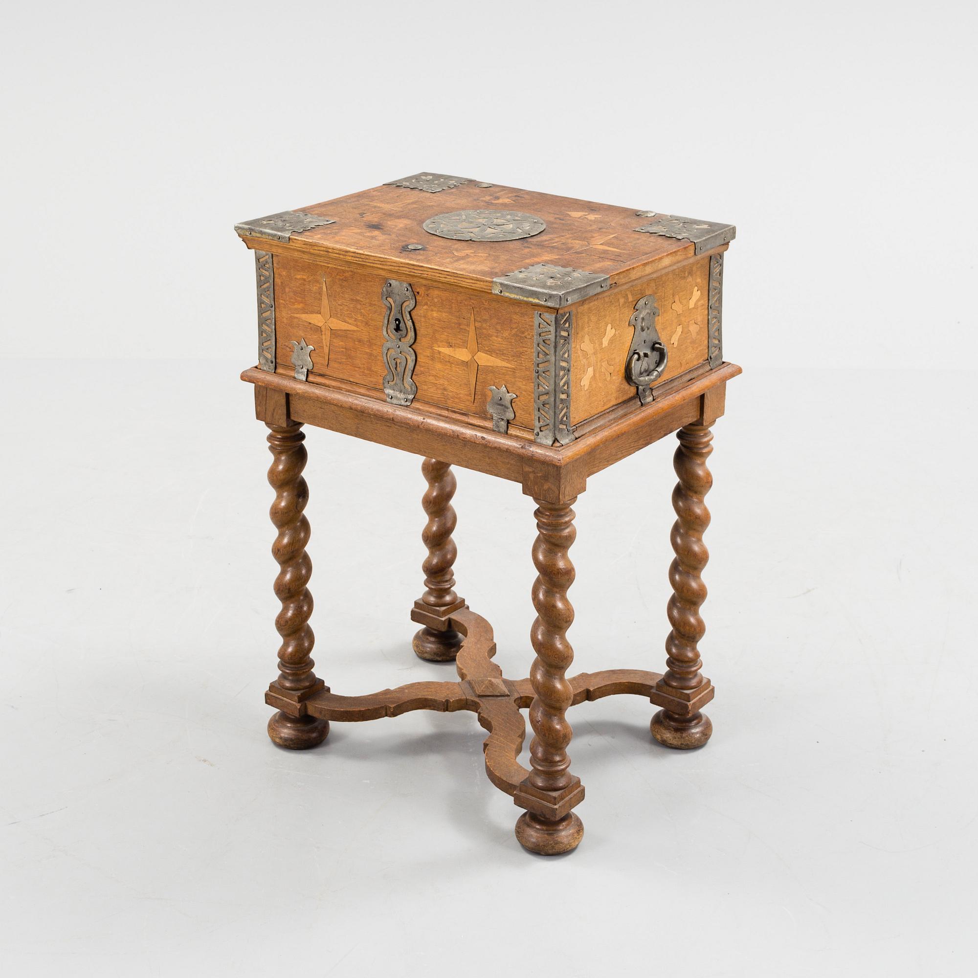 SCHATULL, barock, daterad 1756.