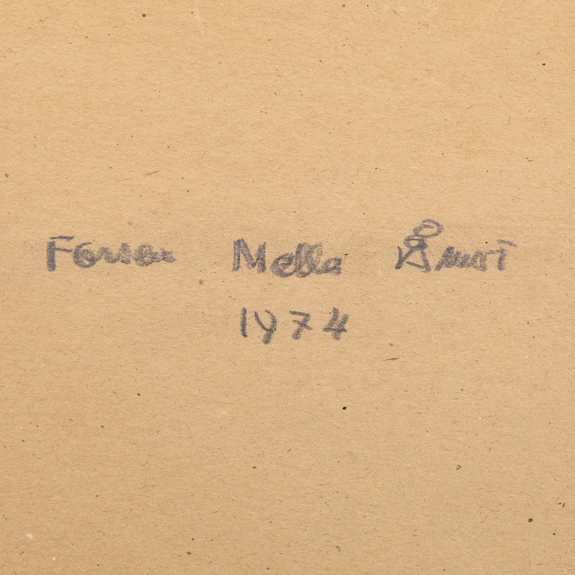 Erling Ärlingsson, olja på pannå signerad och datead 1974.