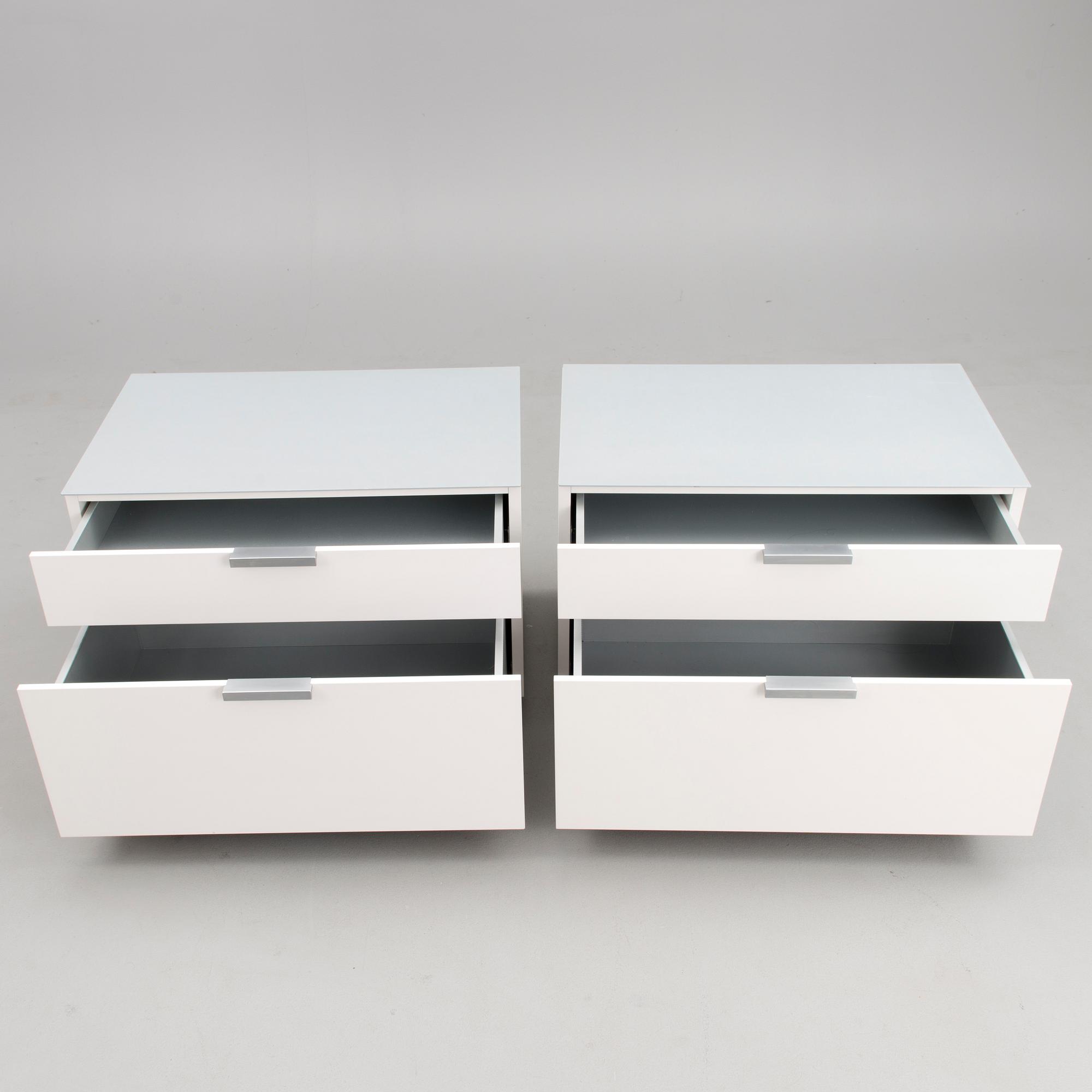 Two 21st century French, "Everywhere", nightstands for Ligne Roset.