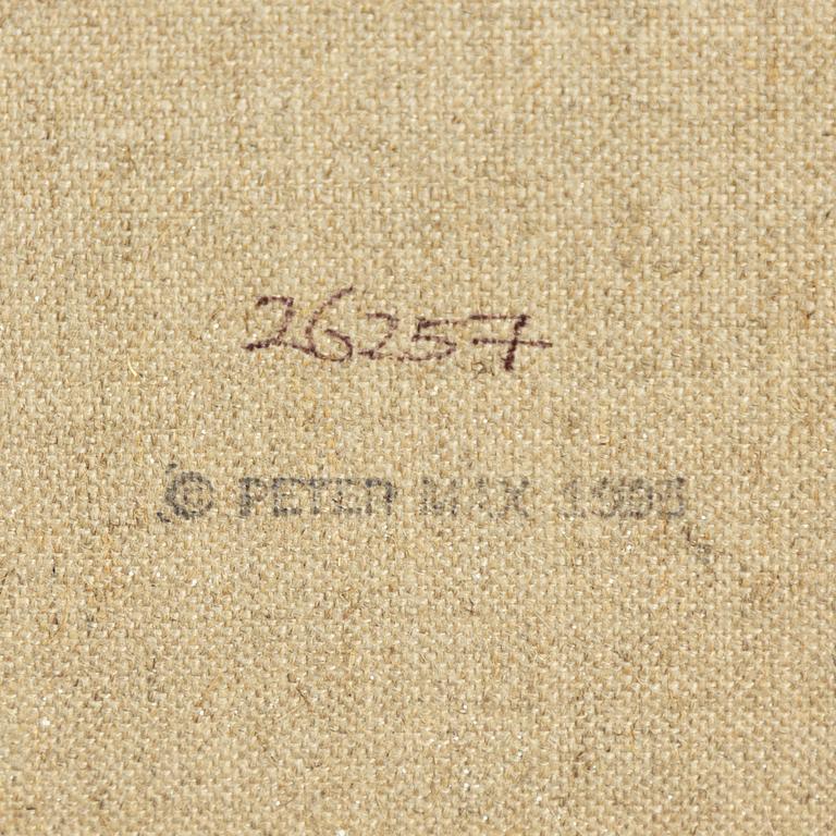 Peter Max, "Umbrella man 1".