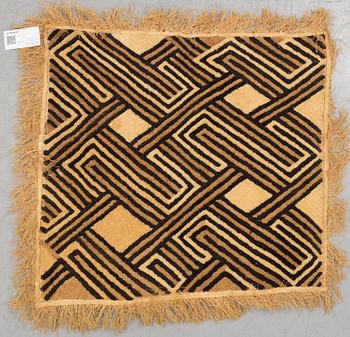 A Cuba raffia textile panel from Congo in the 20th century.