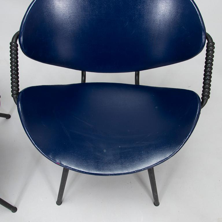 Olof Kettunen, stolar, ett par, "TU612", tillverkare J. Merivaara, 1900-talets mitt.