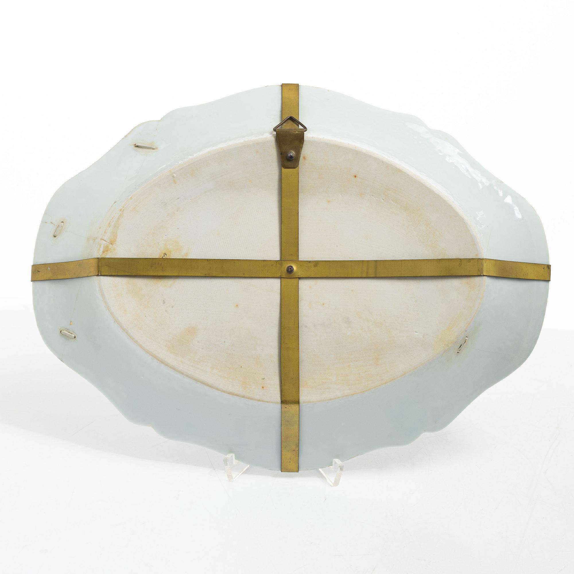 Terrin med lock och fat, exportporslin, Kina, Qianlong (1736-95).