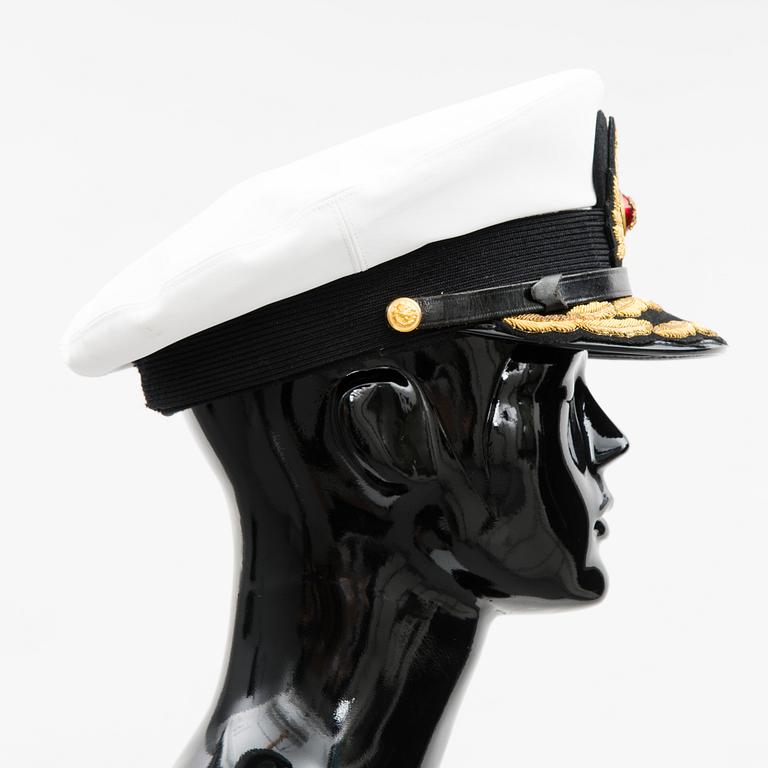 PARADUNIFORM MED TILLBEHÖR, Finland, för marinofficer, 1900-talets mitt-andra hälft.