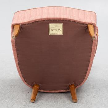 Carl Malmsten, fåtöljer, ett par, "Farmor", AB O.H: Sjögren, Tranås, 1985.