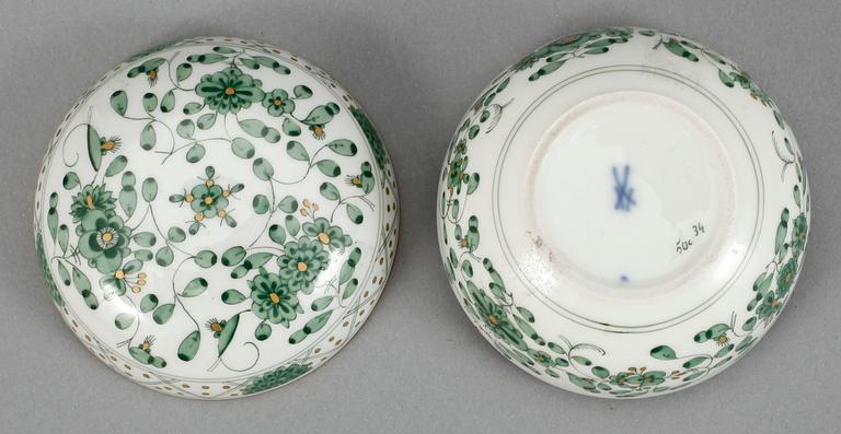 FAT OCH LOCKASK, porslin, Meissen, Tyskland.