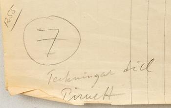 Arne Jones, Skisser 4 st.