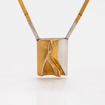 Björn Weckström, "Helios", a 14K gold and platinum necklace. Lapponia 1995.